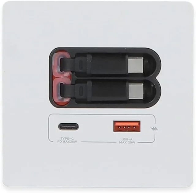 Recessed USB Retractable Extension Socket