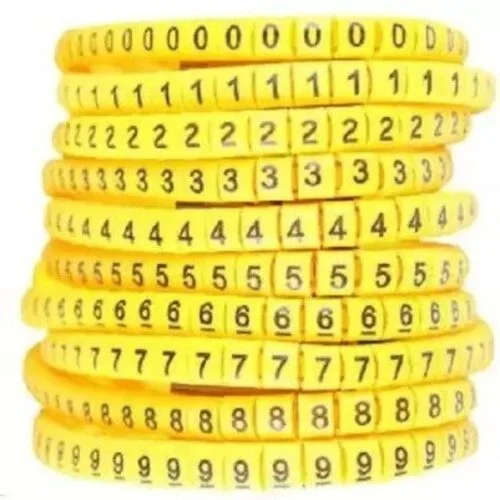 Ferrules, Cable Marker, 10 Numbers, (0 to 9, 1 Roll / Each) - 4.0 Sqmm