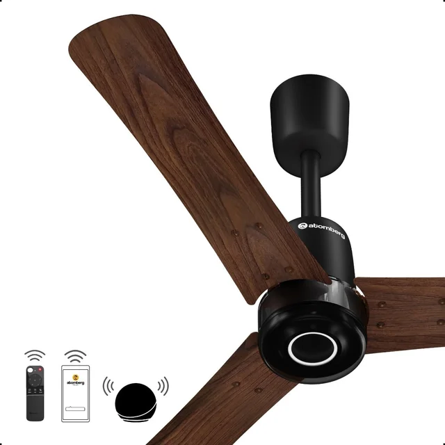Atomberg Renesa Elite Smart Ceiling Fan - 900mm, Dark Walnut
