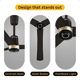 Atomberg Renesa Elite Smart Ceiling Fan - 1200mm, Earth Brown