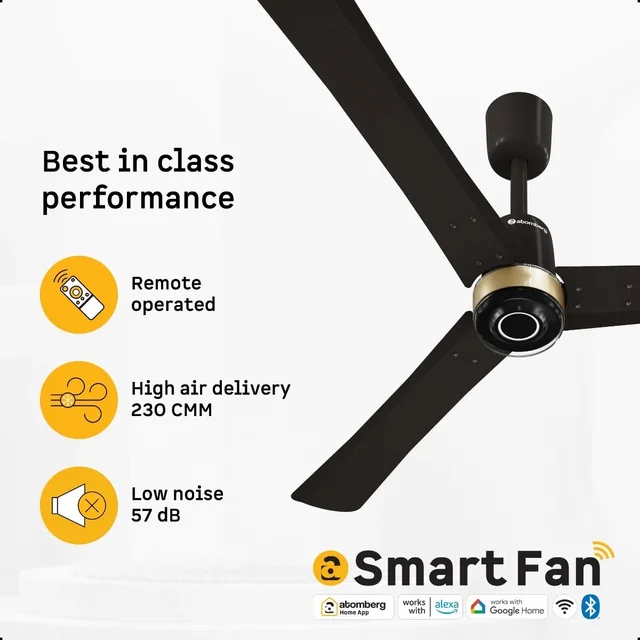 Atomberg Renesa Elite Smart Ceiling Fan - 1200mm, Earth Brown