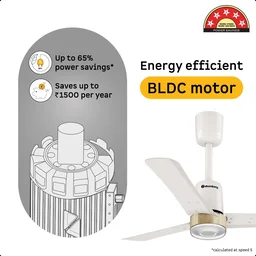Atomberg Renesa Elite Smart Ceiling Fan - 900mm, Pearl White