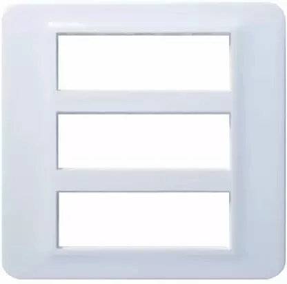 Anchor by Panasonic Roma Urban 18 Module Cover Plate with Base Frame - White - 66818WH - White