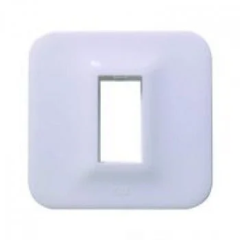 Anchor by Panasonic Roma Urban 1 Module Cover Plate with Base Frame - White - 66801WH - White