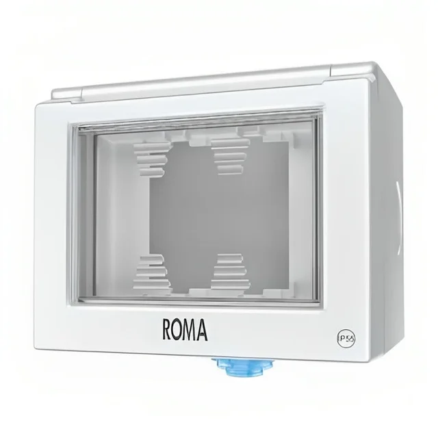 Anchor by Panasonic Roma Urban 2M Weatherproof Box (IP55), Grey Colour - Grey - 66662 - Grey