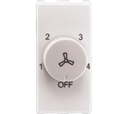Anchor by Panasonic Roma Urban 100W Step Fan Regulator, 1 Module - White - 66501 - White