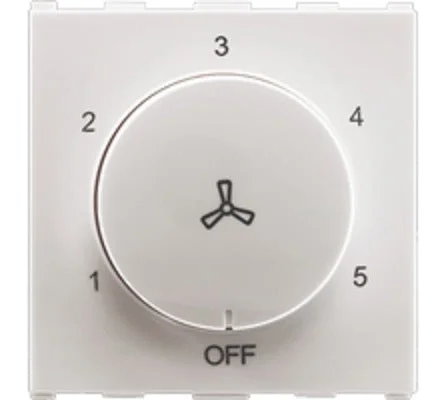 Anchor by Panasonic Roma Urban 100W Step Fan Regulator, 2 Module - White - 66502 - White