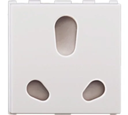 Anchor by Panasonic Roma Urban 6A/16A Twin Socket, 2 Module - White - 66455 - White