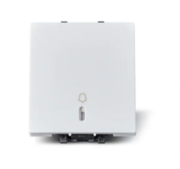 Schneider Electric ZENcelo 6A Bell Push Switch with Neon (2M) White -