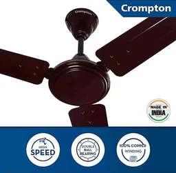 Crompton Star Drift 1200mm Ceiling Fan (1 Star | Pack of 1) - 1200mm, Brown
