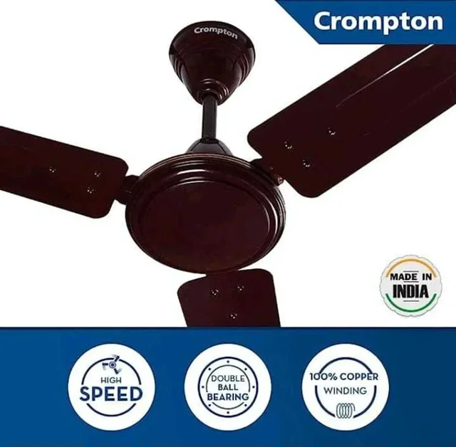 Crompton Star Drift 1200mm Ceiling Fan (1 Star | Pack of 1) - 1200mm, Brown