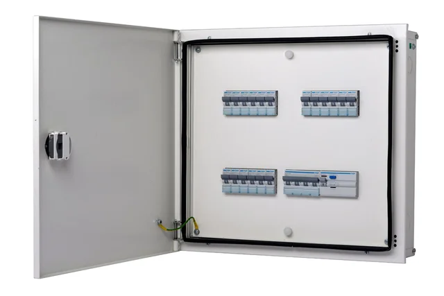 Hager TPN DD Distribution Board Hager - 4 way, 8+12 modules - VYT04DHN