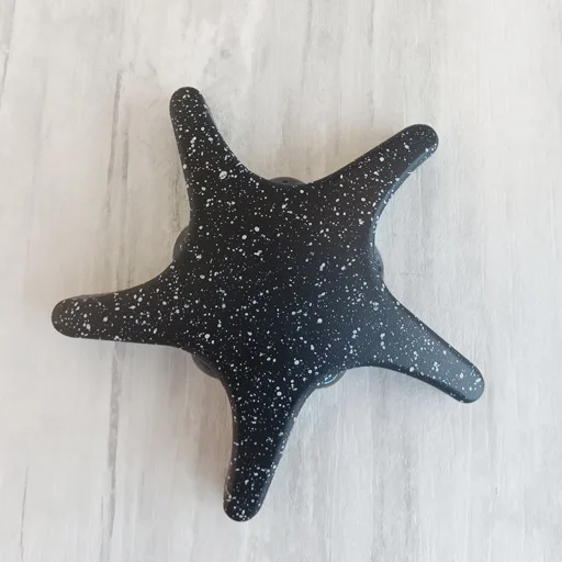 5 Way X 3 Watts Starfish LED Outdoor Light Black Marble Finish Volvo 810