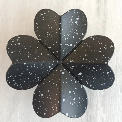 4 Way X 3 Watts Clover Black Marble Finish LED Outdoor Light Volvo 808