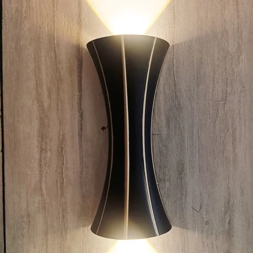 2 Way X 9Watts LED Outdoor Light Black Marble Body Volvo 804