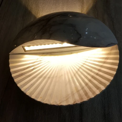 2 Way X 5 Watts White Marble Finish LED Outdoor Light Volvo 805