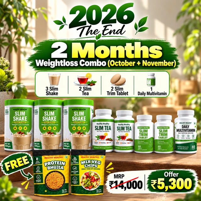 2 Months Weight Loss Combo + Free Snacks | Healthy Wealthy