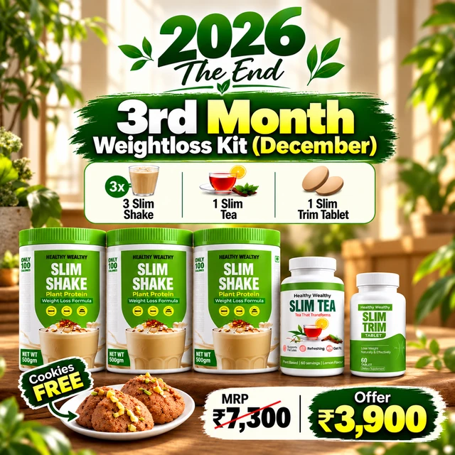 3rd Month Weight Loss Kit + Free Cookies | Healthy Wealthy