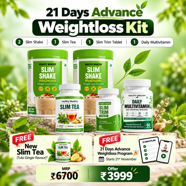 Healthy Wealthy 21 Days Advance Weight Loss Kit with Free Program