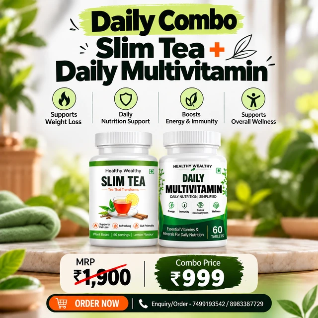 Slim Tea + Multivitamin Daily Combo | Healthy Wealthy