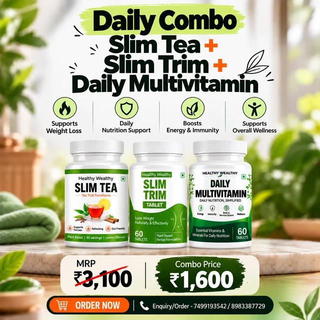 Daily Wellness Combo – Slim Tea, Slim Trim & Multivitamin