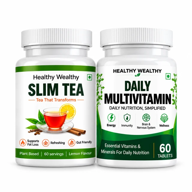Slim Tea + Multivitamin Daily Combo | Healthy Wealthy