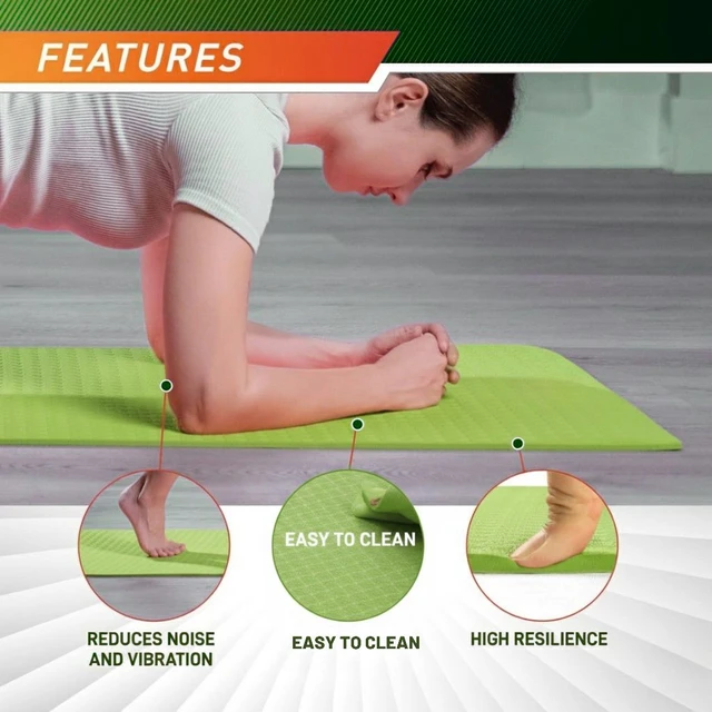 Healthy Wealthy Yoga Mat Premium Quality TPE