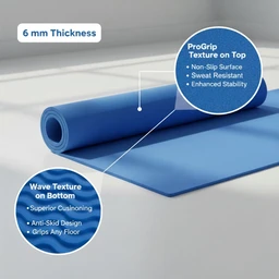 Healthy Wealthy Yoga Mat - 6 mm