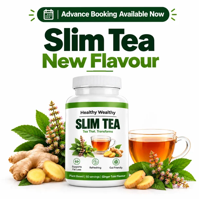 Healthy Wealthy Slim Tea Ginger Tulsi – Pack of 2 ✅