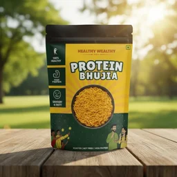 Healthy Wealthy Protein Bhujia โ High Protein | Tasty Healthy Snack (90g)