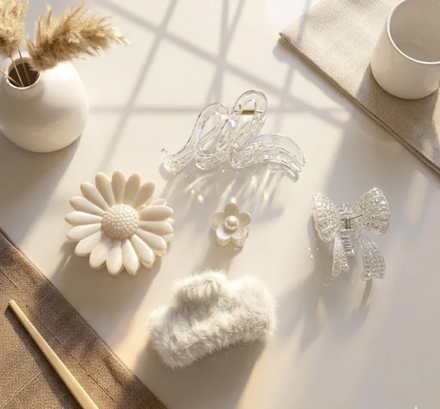 5 pcs white shade claws