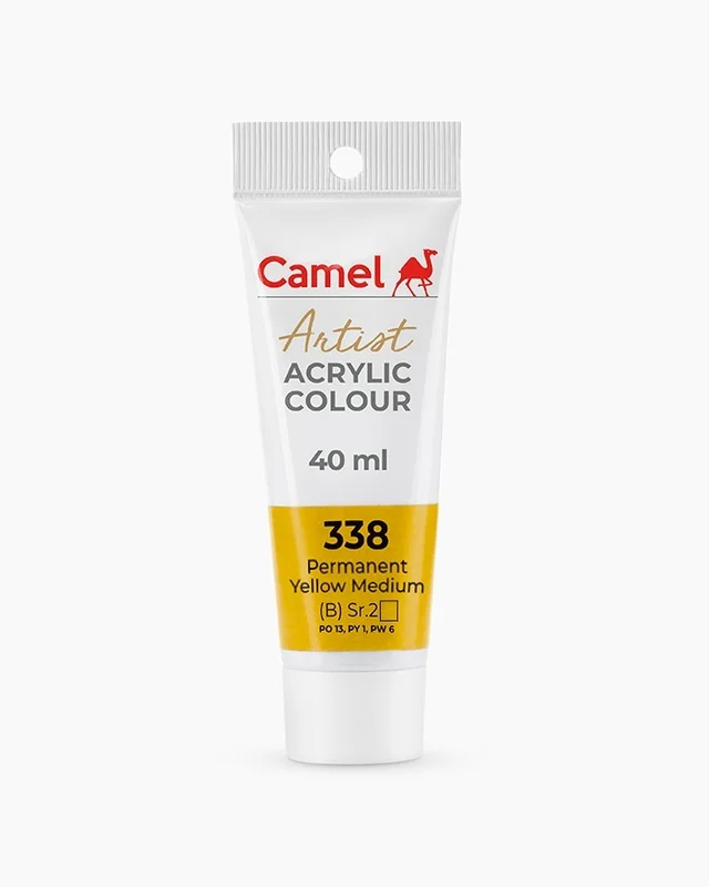 Camel Artist Acrylic Colours Permanent Yellow Medium 40 ml