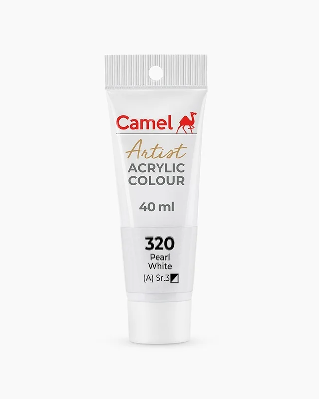 Camel Artist Acrylic Colours Pearl White 40 ml