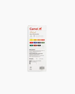 Camel Artist Oil Colours Assorted pack of 12 shades in 20 ml