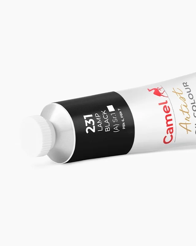 Camel Artist Oil Colours Individual tube of Lamp Black in 40 ml