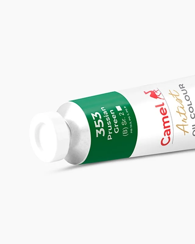 Camel Artist Oil Colours Individual tube of Prussian Green in 120 ml