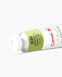 Camel Artist Oil Colours Individual tube of Cadmium Green Pale in 120 ml