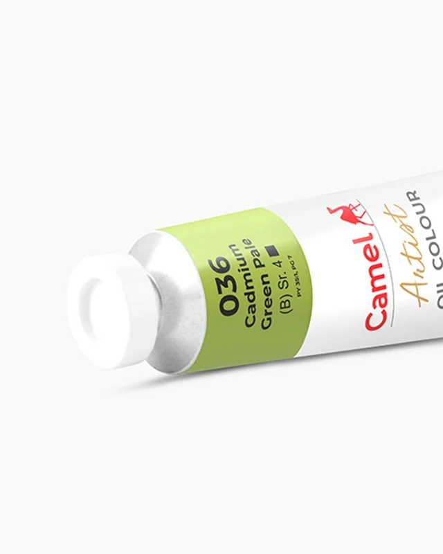 Camel Artist Oil Colours Individual tube of Cadmium Green Pale in 120 ml