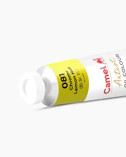 Camel Artist Oil Colours Individual tube of Chrome Lemon Hue in 120 ml
