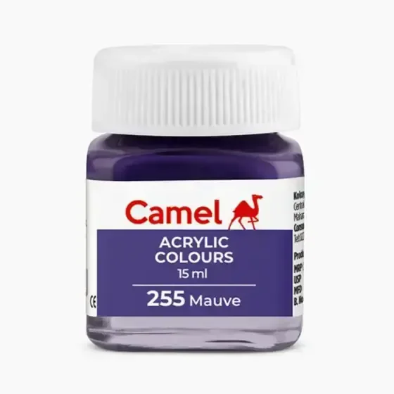 Camel Fabric Colour ( 255 Mauve ) 15 ml 10 pieces