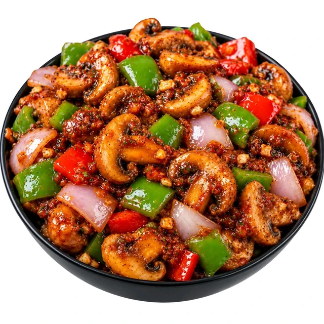 Dry Mushroom Chilli 