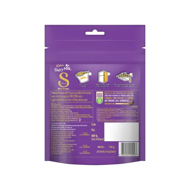 Cadbury Dairy Milk Silk Mini Treats Chocolate Pack - 135g