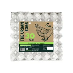 The Urban Eggs Farm Fresh White Eggs - 30 pcs