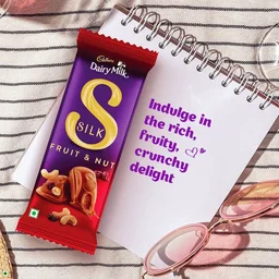 Cadbury Dairy Milk Silk Fruit & Nut Small Milk Chocolate Bar - 129g