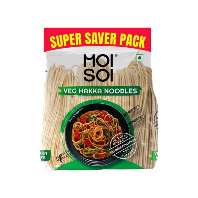 Moi Soi Veg Hakka Noodles - Not Fried - 60 g, 500 g