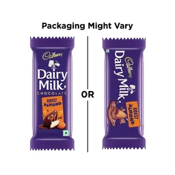 Cadbury Dairy Milk Roast Almond Milk Chocolate Bar - Pack of 2 - 2 x 36 g