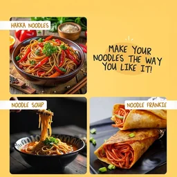 Moi Soi Veg Hakka Noodles - Not Fried - 60 g, 500 g