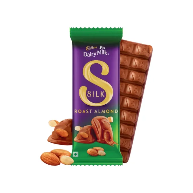 Cadbury Dairy Milk Silk Roast Almond Milk Chocolate Bar - 134g