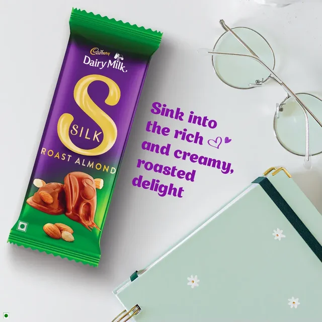 Cadbury Dairy Milk Silk Roast Almond Milk Chocolate Bar - 134g