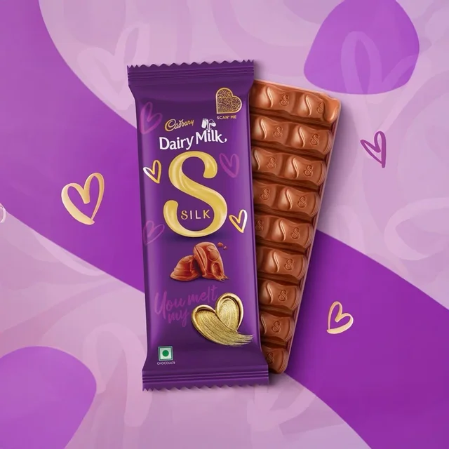 Cadbury Dairy Milk60 g Cadbury Dairy Milk Silk Valentine Milk Chocolate Bar - 60 g